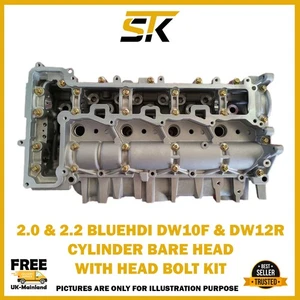PEUGEOT CITROEN 2.0 2.2 DIESEL DW12RUD DW10FUD CYLINDER BARE HEAD NEW 9807255610 - Picture 1 of 7