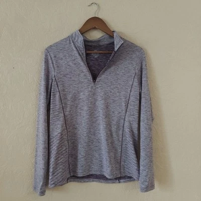 Etonic Purple Quarter Zip Long Sleeve Athletic Top Sz Medium - Image 1 of 4