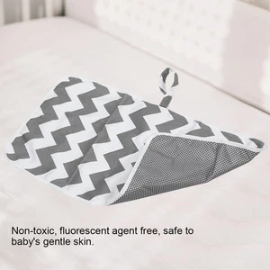 (Wavy Gray )Portable Foldable Washable Waterproof Baby Cloth Diaper Mat Pad F - Bild 1 von 12
