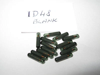 AFTER MARKET KEY CHIP BLANK ID48 MEGAMOS CRYPTO NEW TRANSPONDER GLASS IMMOBILISER #ID48