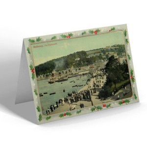 CHRISTMAS CARD Vintage Scotland - Rothesay. The Esplanade