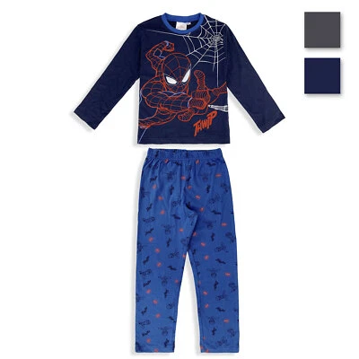 Pigiama Marvel Spiderman lungo ufficiale maniche lunghe in cotone bambino 4708 - Imagen 1 de 2