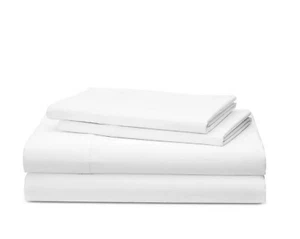 Ralph Lauren Spencer 475 Thread Count Cotton Sateen Sheet Set White King $220 - Picture 1 of 2