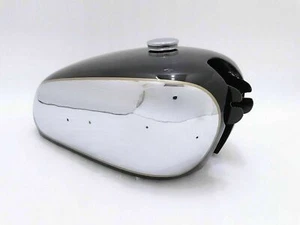 Adatto per BSA GOLDEN FLASH A10 SERBATOIO CARBURANTE CROMATO VERNICIATO NERO ... - Foto 1 di 5
