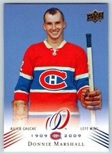 DONNIE MARSHALL 2008-09 UPPER DECK MONTREAL CANADIENS CENTENNIAL NO 3      23936