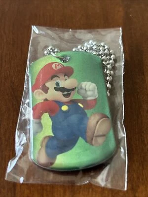 Super Mario Bros Dog Tag  - - Rare Green  Mario -- 2015 Enterplay #10 Sealed New - Image 1 of 3