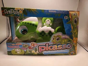 Basic Fun Anipets Picasso The Colorful Robo Chameleon Toy Electronic Pet NEW - Picture 1 of 8