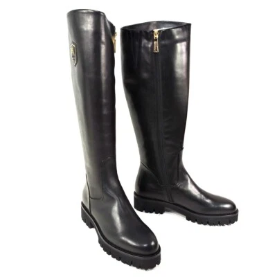 BOTAS DE INVIERNO BALDININI 🇮🇹 MUJER NEGRAS CUERO SUAVE CONFORT CON PIEL DE CORDERO Foto 1 de 4