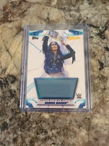 Tarjeta reliquia tapete usada para eventos 2021 Topps WWE Women's Division SASHA BANKS 035/250 - Imagen 1 de 2