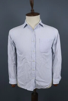 Camisa Denim & Supply Ralph Lauren Boyfriend Azul Rayas Abotonada Talla S Foto 1 de 4