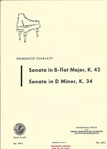 Sonate B-Dur + Sonate d-Moll von D Scarlatti (Art Publication Society) - Bild 1 von 1