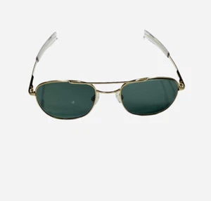 Randolph B140 Aviator Sunglasses FGN Frame Only Japan 52-21 Goldtone Bayonet - Picture 1 of 12