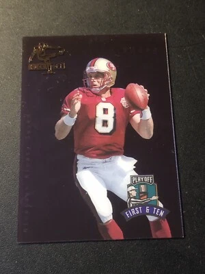 1997 Playoff First & Ten Kickoff Steve Young #K107 HOF - Image 1 of 2