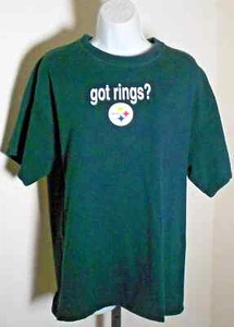 Pittsburgh Steelers Men's Got Rings?  We Do Vintage T-Shirt Size L - Picture 1 of 2
