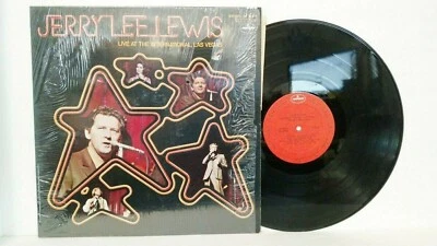 Vinyl Jerry Lee Lewis LP Live at Int'l Las Vegas 1970 Shrink NM - Image 1 of 3