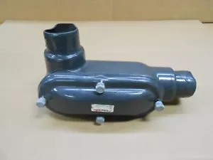 NEW ROB ROY PRHLL68 2" PVC COATED CONDUIT BODY TYPE LL FORM 8 = LL68-G (5 AVAIL) - Picture 1 of 2