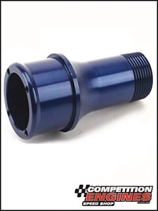 WP2175B Meziere NPT to Smooth Hose Adapters Straight, Aluminum, Blue Anodized - Picture 1 of 1