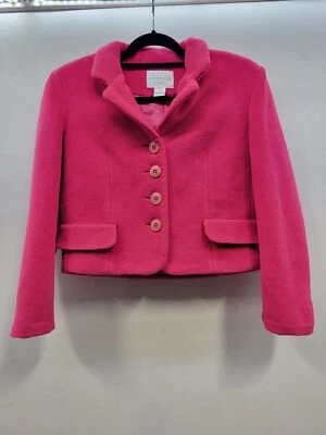 Abrigo chaqueta polar recortada vintage Express para mujer Barbie rosa para mujer talla S 1463 Foto 1 de 4
