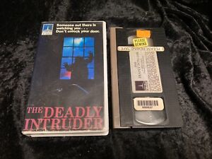 The Deadly Intruder (VHS, 1984) rare épine EMI culte slasher horreur