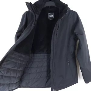 The North Face Women's Size Large (Fits M) Black Hyvent Fur Lined Rain Coat Hood - Picture 1 of 18