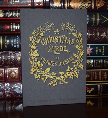 Christmas Carol by Charles Dickens Illustrated Arthur Rackham New Hardcover Gift - Image 1 of 4