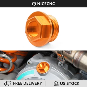 CNC Aluminum Oil Filler Plug Cap For KTM 250 350 450 SXF SX-F XCF XC-F 2004-2021 - Picture 1 of 6