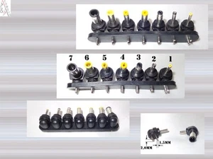 7 Universal Notebook DC Steckeradapter Set 2Pin Stecker Laptop Connector #72PM - Bild 1 von 1