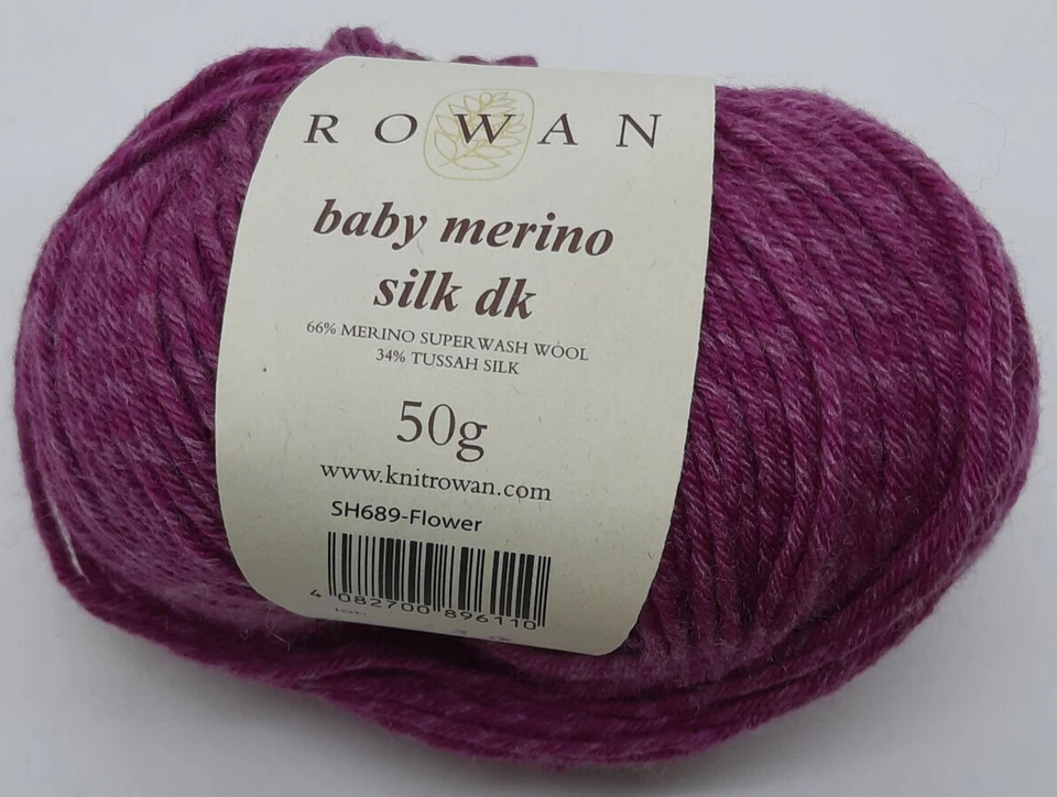 (152 €/kg): 50 g Rowan BABY MERINO SILK dk, Fb. 689 flower #6755 - Bild 1 von 1