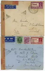 INDIA - 3 covers - 1941 Censored cover from Charing cross? India to Limerick, - Picture 1 of 2