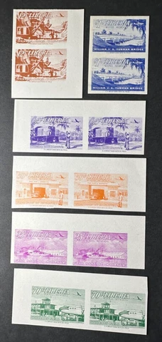 Liberia #C71-C76 Imp Pairs Cover