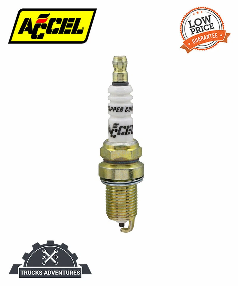 Vela de ignição ACCEL 0786-4 U-Groove Resistor | Peça automática de alta qualidade, Universal Fi - Imagem 1 de 3