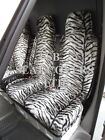 TO FIT A TOYOTA HIACE VAN, 2006, SEAT COVERS, SILVER TIGER FAUX FUR