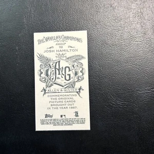 B39a Allen And GINTEr Mini 2013 Topps #193 Josh Hamilton Anaheim Angels AG - Picture 1 of 2