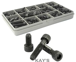 SOCKET CAP SCREWS HIGH TENSILE 12.9 ALLEN KEY BOLTS MIXED 215Pc KIT M3 M4 M5 M6 - Picture 1 of 6