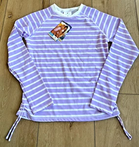 Snapperrock New Zeland Girls Swim Top Sz 14 UPF 50+ Rashguard Shirt NWT - Picture 1 of 3