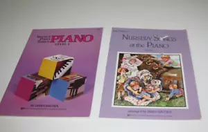 2 Piano books Bastien Piano Basics Level 1 & Nursery Songs at the Piano level 1 - Picture 1 of 10