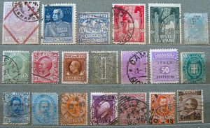 Italy, selection of old used stamps, high value - Picture 1 of 1