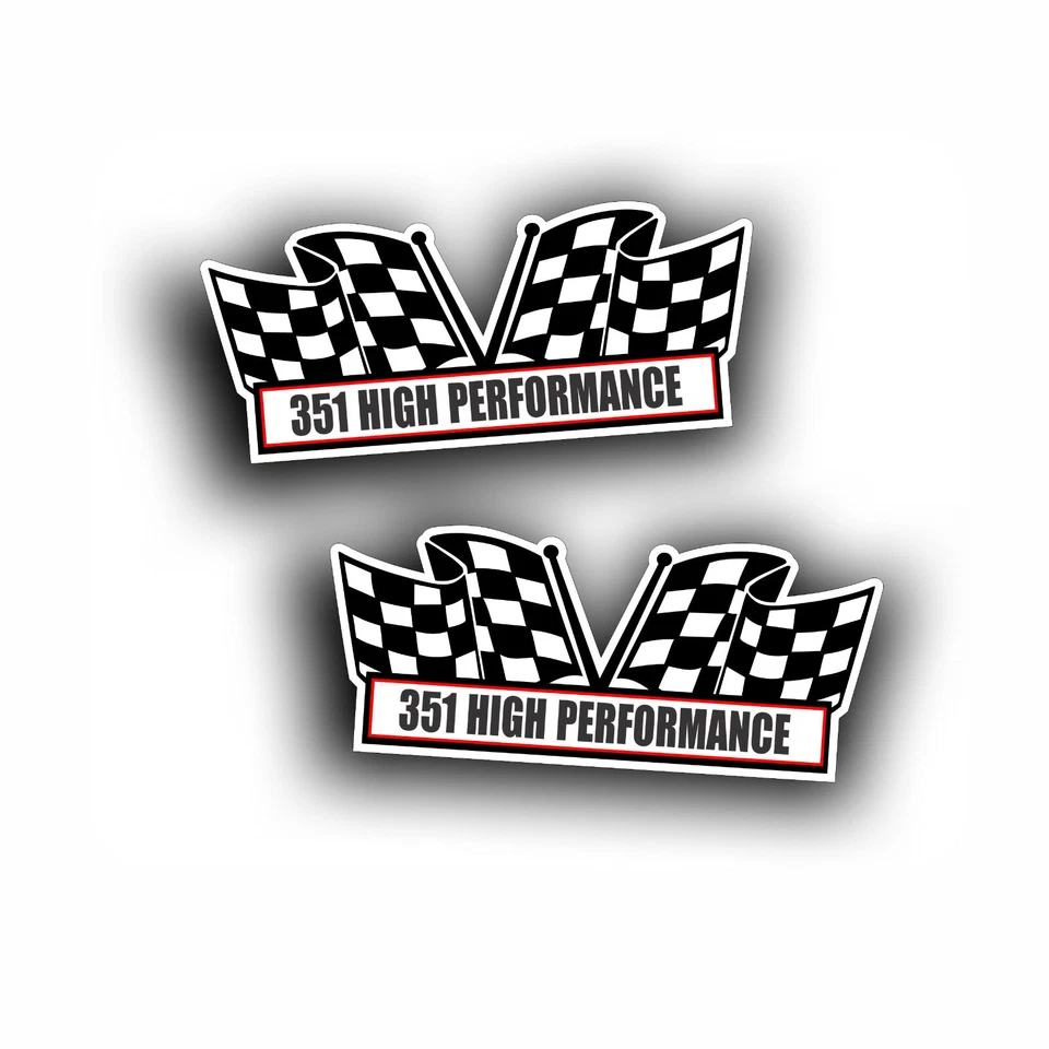 Calcomanía de filtro de aire de alto rendimiento 351 para motor Cleveland o Windsor Ford 2X Foto 1 de 2