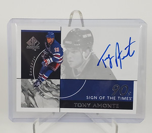 2019-20 SP Authentic Sign of the Times Auto 90s Tony Amonte