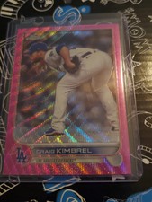 2022 Topps Chrome Update Craig Kimbrel Pink Wave Refractor USC83 Dodgers