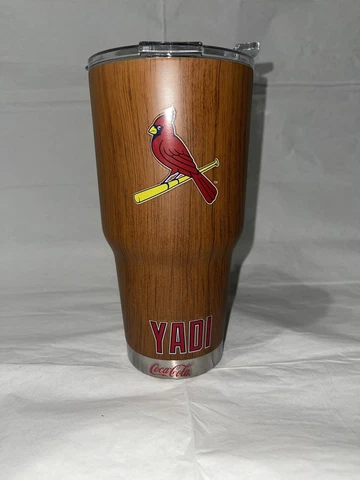 St. Louis Cardinals YADI 30 oz Tumbler Brown Yadier Molina Baseball New No Box Cover