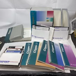 Nantucket Clipper 5.0 Application Development System MS Dos 1980 Complete Extras - Picture 1 of 13