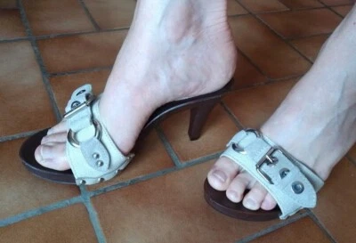 Mules a Talon Beige T.37 Neuf - Photo 1/3