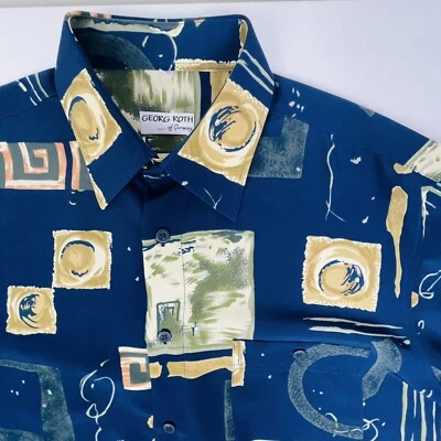 Camisa Georg Roth Of Germany Manga Corta Bolsillo Hombre Grande 41/42 EXCELENTE Foto 1 de 4