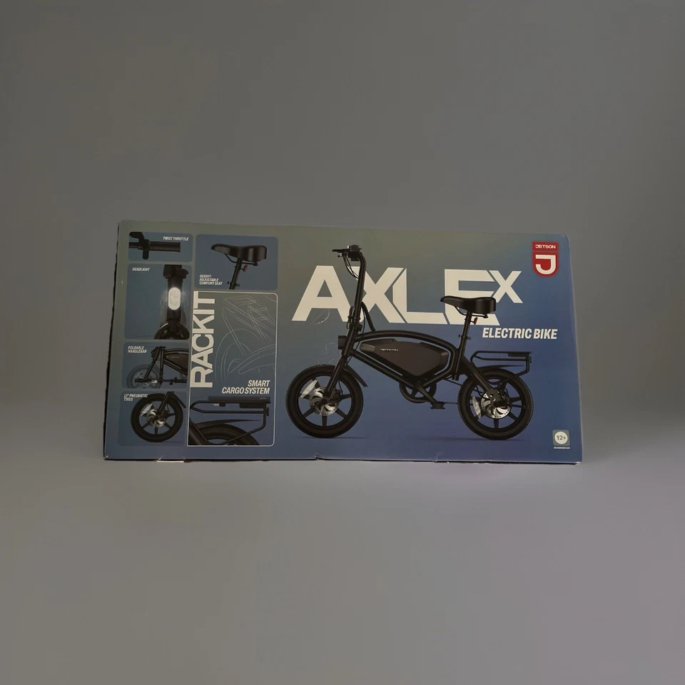 JETSON AXLE X ADULT 12” STEP OVER ELECTRIC FOLDING BIKE certified to UL 2849