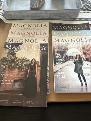 Lot of 7 Magnolia Journal Magazine Used Issues 10-16 Coffee Table Decor - Image 1 of 3