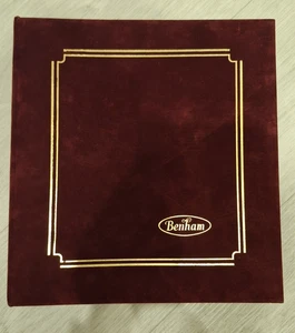 1 BENHAM RED Ring Binder Album 9x 1982 7x1983 BLS FDC Covers Jaguar, Austin 7 60 - Picture 1 of 22