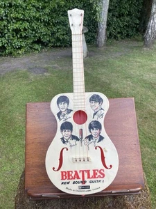 Beatles Selcol No 820 Guitar 1964 Coloured Strings Base Nipple 23" x 8" VGC - Picture 1 of 21