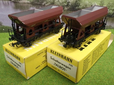 Kleinbahn 330 H0 Konvolut 2x Schotterwagen in OVP (WA) D1723 - Bild 1 von 4