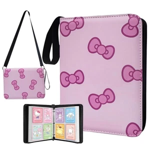 Pink Card Binder for Girls, 4 Pocket with 50 Sleeves up to 400 Trading Cards ... - Picture 1 of 6